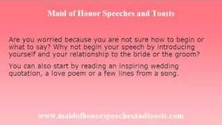 Sister Maid of Honor Speeches That Are Appropriate and Entertaining [upl. by Goldfarb177]