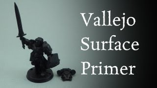 Priming Miniatures Vallejo Acrylic Polyurethane Surface Primer [upl. by Enoitna722]