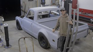 Turbo 1968 C10 BUILD  Custom Grill is INSANE [upl. by Noval]