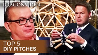 Top 5 DIY Pitches In The Den  Vol1  COMPILATION  Dragons Den [upl. by Hannahoj189]