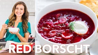 Classic Red Borscht  Borsch Recipe Beet Soup  Natashas Kitchen [upl. by Triplett]