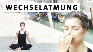 Yoga Wechselatmung für Anfänger  für Konzentration Innere Balance amp gegen Stress Kopfschmerzen [upl. by Atiuqram]