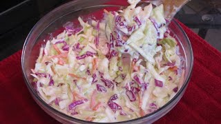 Homemade Southern Coleslaw [upl. by Oemor]