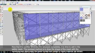 Sketchup Tutorial Scaffold Creation [upl. by Thatcher]