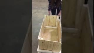 Nailless Crate Box Assembly [upl. by Hinkel]