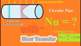 Nusselt number for thermally developed flow [upl. by Cagle104]