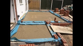 How to build an extension part 3 concrete floor slab [upl. by Eldwen]