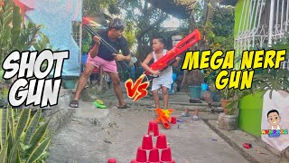 SHOTGUN VS MEGA NERF GUN  ANDRAKE STORY [upl. by Fauman33]