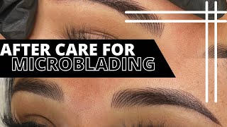 PROPER AFTERCARE  following microblading or Ombré Brow procedure [upl. by Lianna]