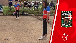 Demifinale BOURRIAUD vs DA COSTA  Championnats triplettes à pétanque de HauteSavoie 2024 [upl. by Holey]