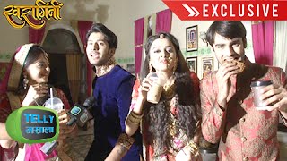 Interview Sanskaar amp Swara Lakshya amp Ragini Celebrate On The Sets Of Swaragini  Exclusive [upl. by Oicelem]