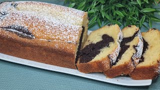 Plumcake bicolore semplice e veloce lo prepari in pochi minuti😋 [upl. by Osmund337]