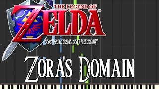 Zelda Ocarina Of Time  Zoras Domain Synthesia [upl. by Nivel]