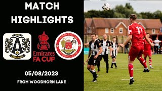 Match Highlights  Ashington 4  0 North Shields  FA Cup [upl. by Elsy]