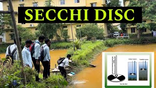 To determine the transparency using Secchi disc in the pondBiologywithElora [upl. by Anauqal]