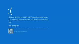 Blue screen of death window10 fake for 10 hours [upl. by Etem213]