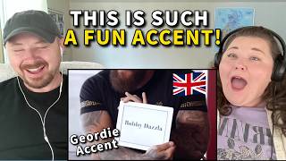 Americans React to Geordie Accent amp Slang  Such a fun accent [upl. by Aineval908]