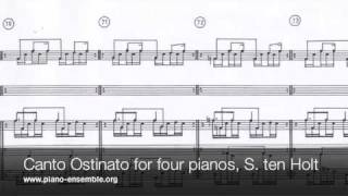 Canto Ostinato for 4 pianos [upl. by Adlar]