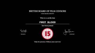 First Blood  BBFC Black Card [upl. by Artinak]