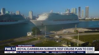 Royal Caribbean submits test cruise plan to CDC for approval [upl. by Ardekan]