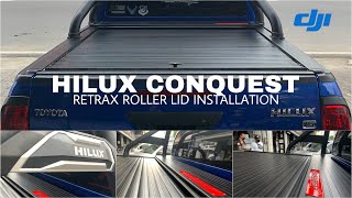 Hilux Conquest Retrax Roller Lid Installation [upl. by Ynohtona]