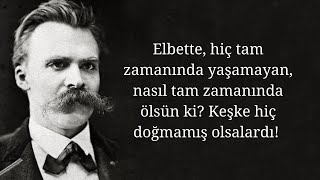 Kendi rızasıyla ölmek üzerine  Friedrich Nietzsche [upl. by Leynwad]