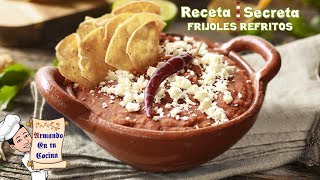 FRIJOLES REFRITOS  RECETA SECRETA SABOR A CHORIZO [upl. by Zennas]