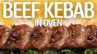 How To Make Beef Kebab In The Oven  The BEST Persian Koobideh Kebab Recipe EVER [upl. by Rennug753]