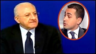 De Luca sfotte Luigi quot Mailavoratounora quot Di Maio che continua a fuggire  INTEGRALE [upl. by Leira]