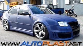 • AutoPlast BodyWorX • Jetta MK4  BodyKit  Suspensión Neumática  Forrado completo 3M [upl. by Gillan]