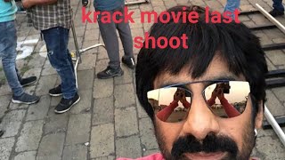 krack movie last shoot Raviteja [upl. by Atteyram]