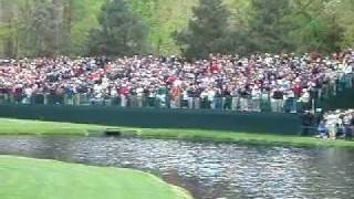 Vijay Singh Hole In One GOLF MASTERS Skip Water Par 3 ACE ORIGINAL SHOT [upl. by Margarida786]