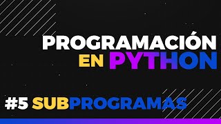 CLASE 5 SUBPROGRAMAS  Programación UCN [upl. by Ridan]