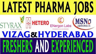 Latest Pharma Jobs in Telugu 2023  New Pharma Jobs in Vizag amp Hyderabad [upl. by Hultin637]