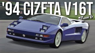 Gran Turismo 6  1994 Cizeta V16T Review  GT6 Revisited [upl. by Hselin366]