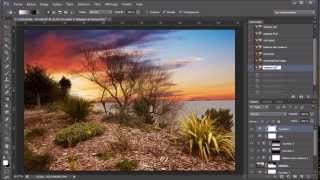 Tutoriel Photoshop CS6  changer le ciel et sublimer le paysage  partie 2 [upl. by Diane798]