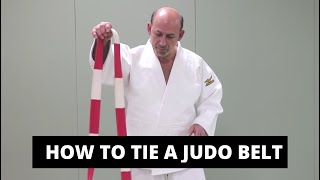 How to tie a Judo Belt [upl. by Nnylram]