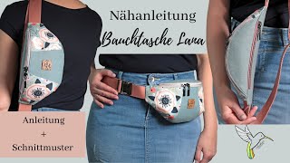 Nähanleitung Bauchtasche Lana [upl. by Camila]