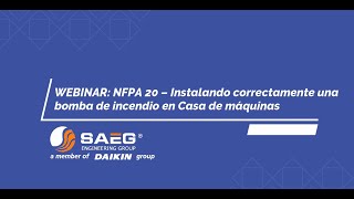 NFPA 20 – Instalando correctamente una bomba de incendio en Casa de máquinas [upl. by Marybeth]