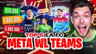 TOP 5 META TEAMS für die WL 🔥  250K  500K  1 Mio  5 Mio  10 Mio Budget [upl. by Dleifxam644]