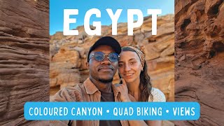 EGYPT TRAVEL VLOG 🇪🇬 coloured canyons  Quad biking with red sea view  Bedouin music [upl. by Hanafee]