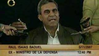 Resumen las declaraciones de Raul isaias Baduel [upl. by Diley]