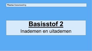 VMBO 4  Gaswisseling  Basisstof 2 Inademen en uitademen [upl. by Aicercal]