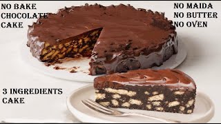 christmas cake  biscuit cake  chocolate cake recipe  no bake cake  cake recipe without oven [upl. by Jewel]