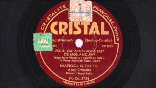 Tango  Vous quavezvous fait de mon amour  Marcel Groffe et son Orchestre  1933 [upl. by Scopp]