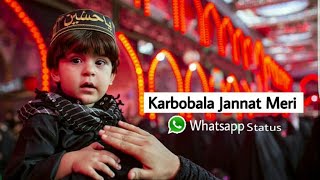 Karbobala Jannat Meri  Best Noha  Whatsapp Status  by Ali Waris Official [upl. by Assirac]