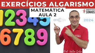 AULA 02  MATEMÁTICA  EXERCÍCIOS ALGARISMO  ENCCEJA 2024  ENSINO MÉDIO E FUNDAMENTAL [upl. by Lilias]