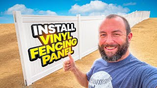 HOW TO easily install vinyl fencing  Tips amp Tricks to make it easier [upl. by Ragde]