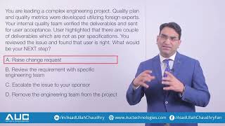 PMI PMP® Certification  Project Management Exam Scenario Based Questions [upl. by Dirgis39]