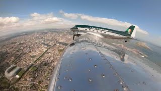 360° Video  Fly over Dublin in a DC3  Aer Lingus [upl. by Debbee]